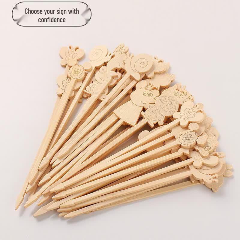 Oeny Kids Cartoon Disposable Skewers