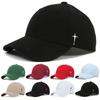 Unisex Side Cross Embroidery Baseball Caps Spring And Autumn Outdoor Adjustable Casual Hats Sunscreen Hat