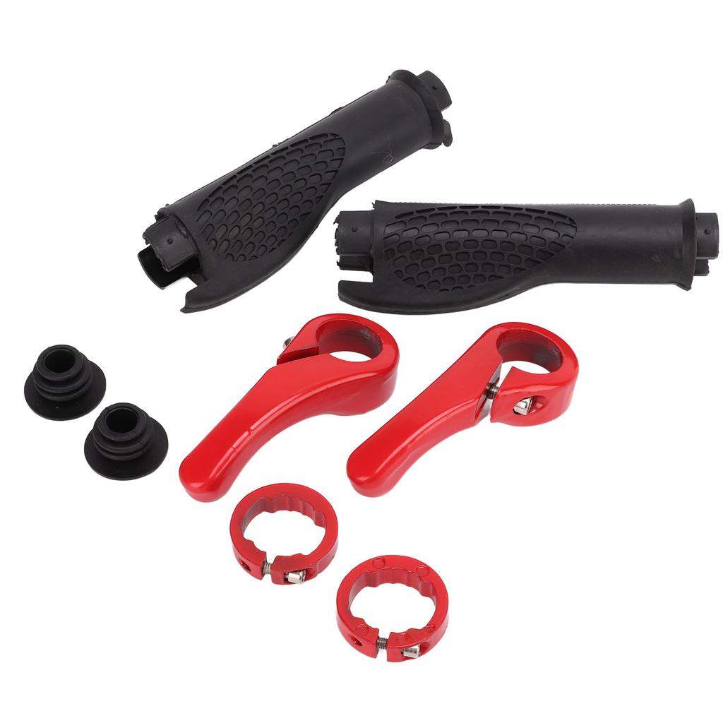 Gripy na řídítka kola Ergonomický design Protiskluzové Pohodlné Odolné Gumové Rohové Gripy Červené
