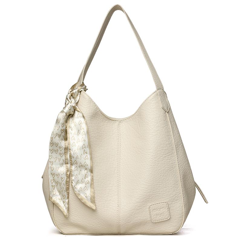 Vintage Luxury PU Leather Women Shoulder Crossbody Bags Large Capacity Tote Sac Female 3 Layers Multi-Pockets Commuter Handbags