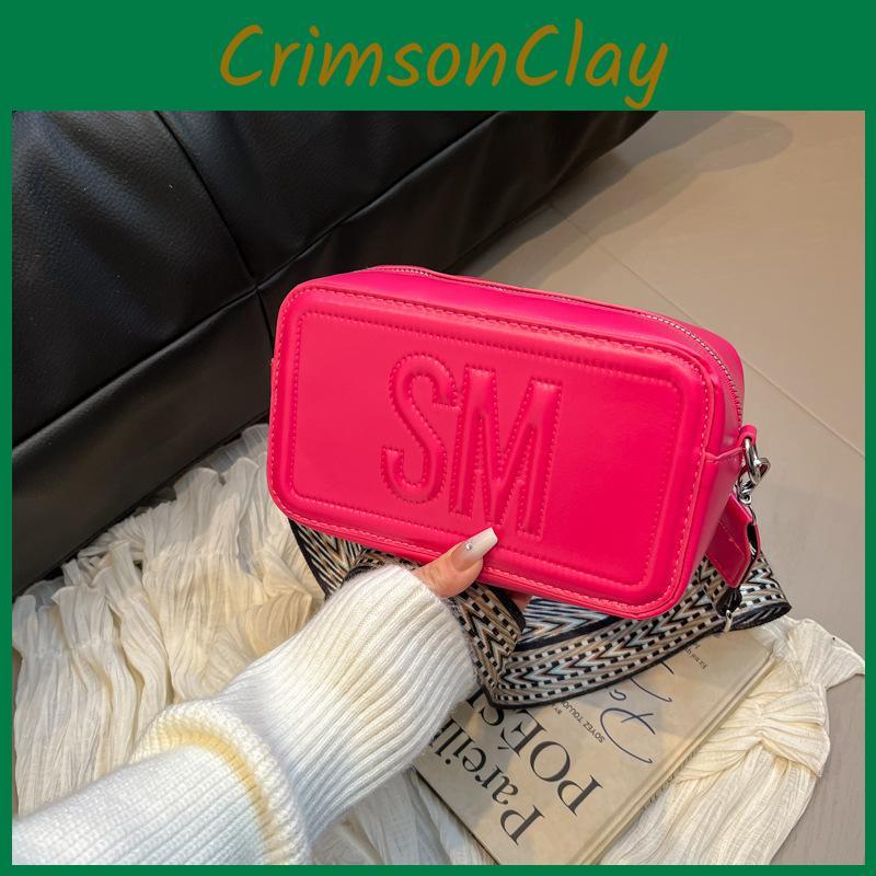 Medium Square Contemporary Handbag For Women Featuring Elegant Embossed Texture