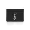 Saint Laurent 485631 0sx0e 1000 Cassandra Monogram Silver Card Holder