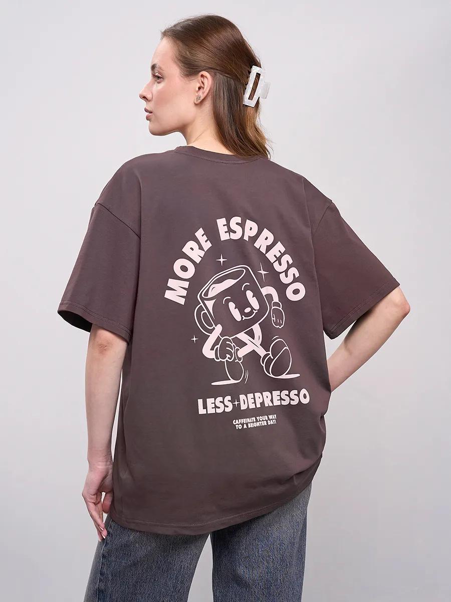 Women s print inscription T-shirt 2XL