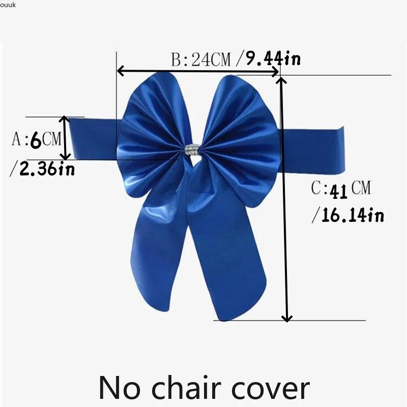 10pcs New Sashes Elastic Bow Tie Ready Made Chair Sashes Band For Wedding Party Hotel Banquet Event Decoration Wholesale