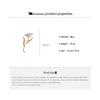 Metallic Rose Flower Brooch Women Exaggerated Folded Leaf Retro High Sense Brooch Daily Wear Party Jewelry Accessories