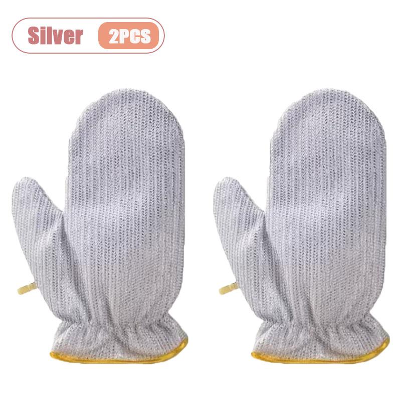 1-20PCS Wire Dishwashing Gloves Scouring Cleaning Ball Heat Resistant Oil Removal Multifunction Kitchen Cleaning Tool