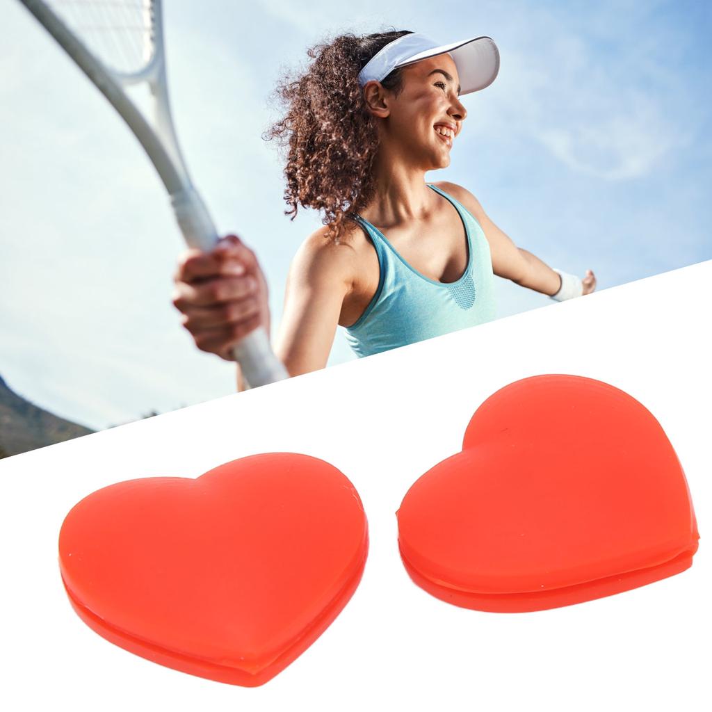 10 SZT amortyzator drgań rakiety tenisowej w kształcie serca silikonowy tenis
