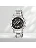 Casio - Stainless Steel Strap Black Dial Women's Quartz Watch SHN-7502D-1ADR