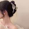 Lily of the Valley Butterfly Tassel Hair Claw - Large High-End Summer Headwear for Women