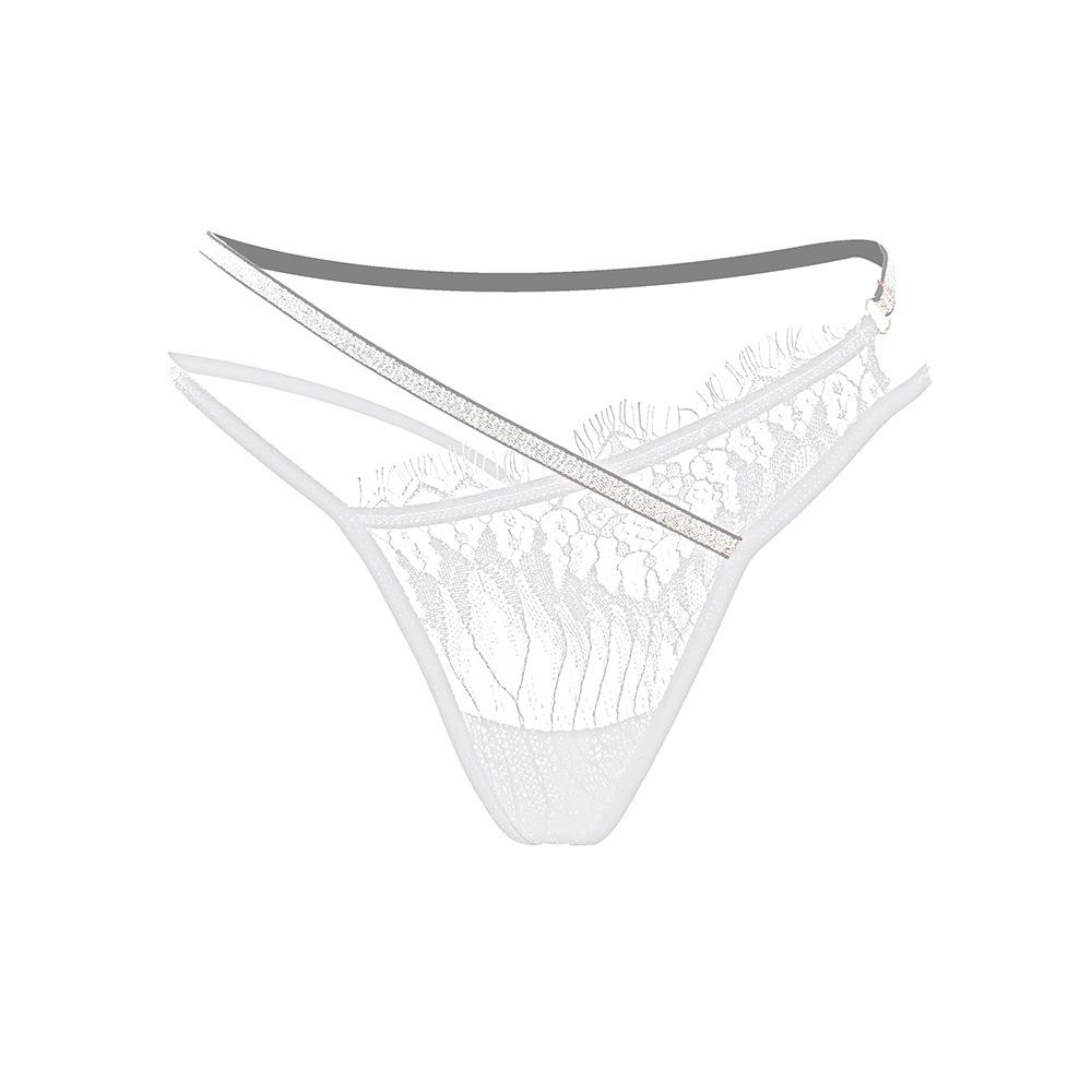 Sexy Lace Thong Women Butterfly Low Waist Panties G Strings Transparent Mesh Briefs Adjustable Waist Panties Culotte Femme