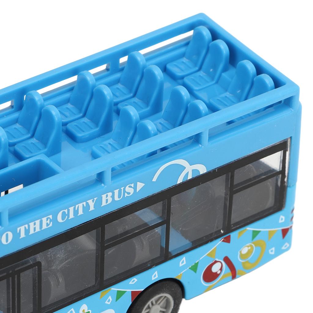 Bus Model Toy Alloy Pull Back Vehicle High Simulation City Bus Toy Model for Children Kids