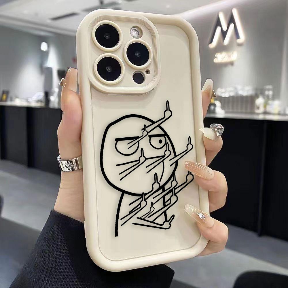 Interesting Cartoon Characters Phone Case For iPhone Apple 17 AIR 16 16E 11 12 13 14 15 XR Plus Pro Max Case Shockproof Cover