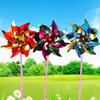 25Pcs Outdoor Sports Toy Diy Plastic Colorful Glitter Windmill Toys Puzzle Toys Outdoor Party Decoration Toys Fun Carnival Gifts