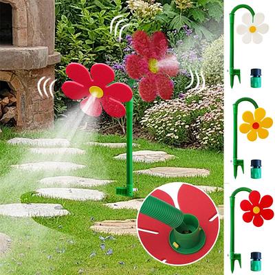 Sunflower 360 ° Shaking Rotating Sprinkler Garden Yard Lawn Irrigation Device Decorative Ornament Outdoor Water Toy For Children