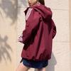 adidas Originals Trefoil Hooded Windbreaker Burgundy Unisex KV8848