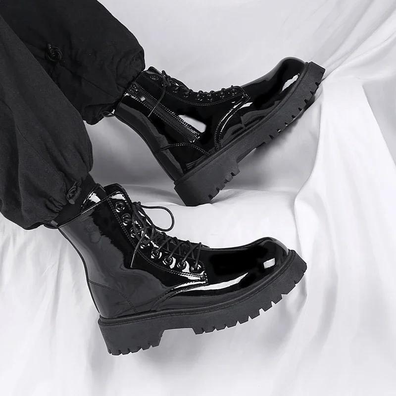 Buty bojowe dla mężczyzn Buty wizytowe Buty ochronne Męskie kowbojki Wojskowe taktyczne Zimowe jesienne Buty męskie Casualowe sneakersy