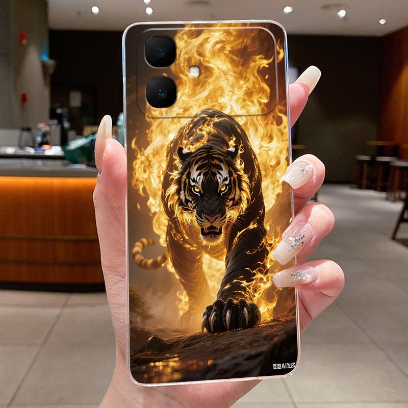 Casing For Infinix Smart 20 X6840 X6840B Luxury Dragon Cute Cool Boys Girls Transparent Soft silicone TPU Phone Case Back Cover