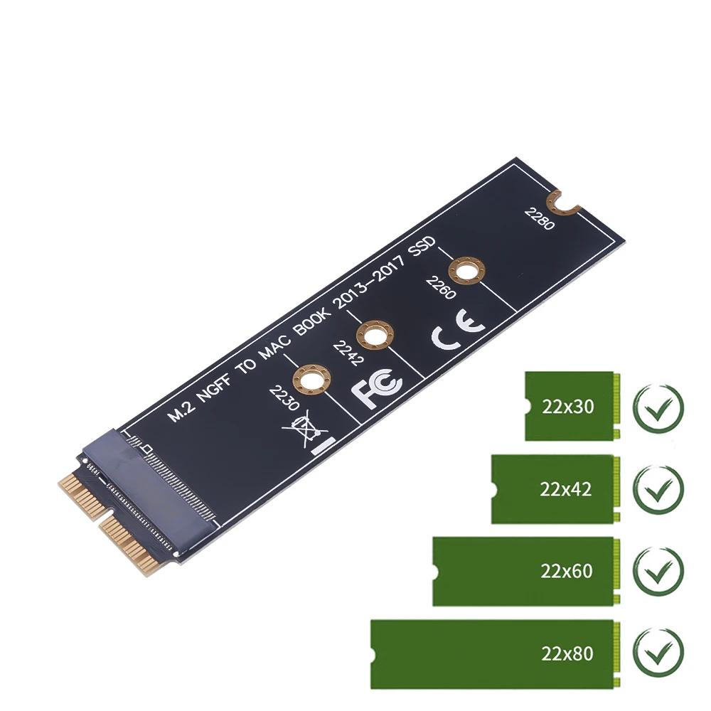 M.2 NVME SSD Case Convert 2013-2017 NGFF PCIE To M2 Adapter for A1465 A1466 A1398 A1502 PCI-E PCI Express M Key Connector