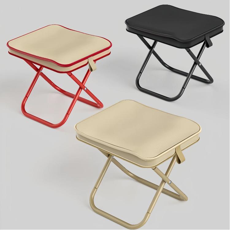 Portable Camping Stool with Oxford Fabric – Ultralight Folding Seat for Hiking, Fishing & Outdoor Travel  Pencil Bag Stool