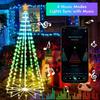 2.1M Smart Lighted RGB Christmas Tree APP & Remote Control Star Topper Outdoor DIY APP Controlled Lighted Christmas Tree Light