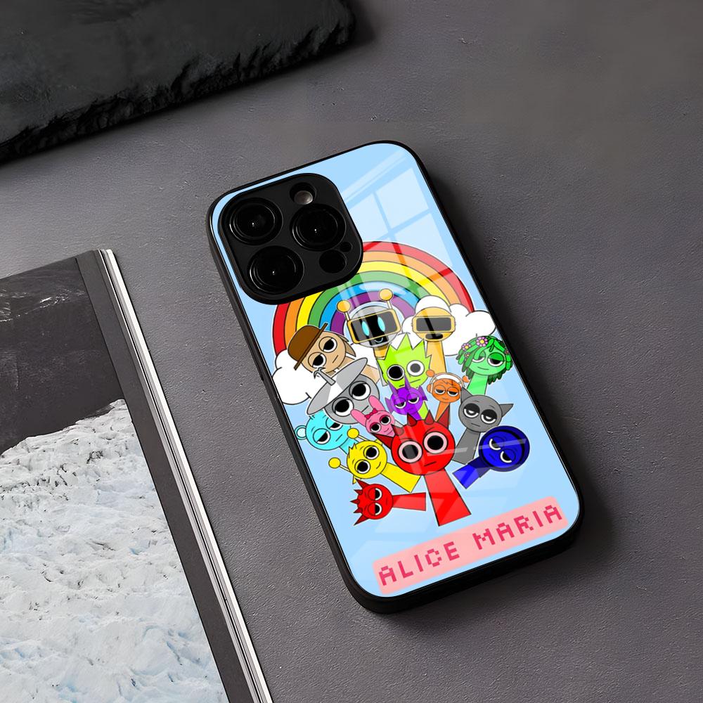 A-Dandys B-World Phone Case For IPhone 17 Air 16 E Pro Max 15 14 13 Mini 12 Pro 11 Max Plus Black Glass Cover