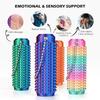 Tactile Sensory Keychain | BPA-Free Fidget Anxiety Relief Toy With Spiky Grip, Portable Office Desk Stress Relief Tool