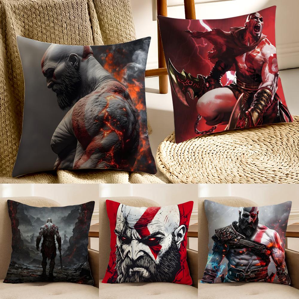 Game Mythological GGod of WWar Cushion Cover Pillowcase Antidustmite Living Room Sofa Decor Cushion Room