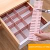 4pcs/set Adjustable Drawer Organizer Divider Household Storage Fence Drawer Divider Plate Bedroom Office Dresser Organizers