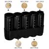 Euro Coin Organizer Portable Money Boxes Coin Holder Change Dispenser Coin Box for Office Bank Protect Gasket Coin Holder Case