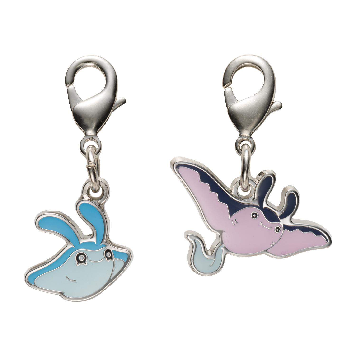 

[Pokemon] Pokemon Center National Pokedex Metal Charm: Mantyke (#458) & Mantine (#226)