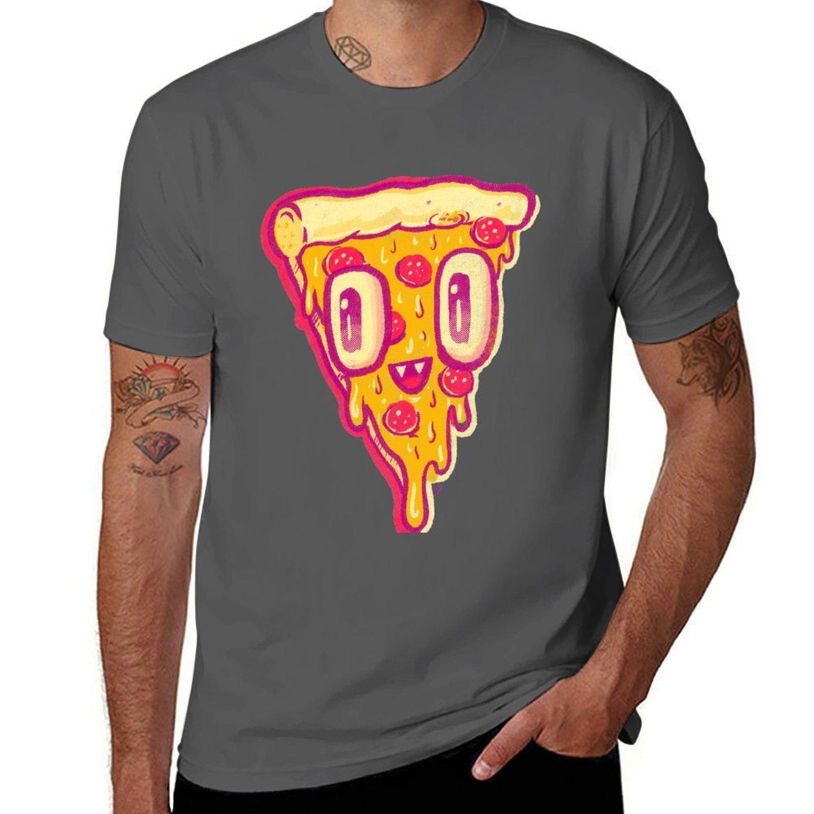 

Pizza Face Buddy T-Shirt black cotton t-shirt plain for man package t shirts for man slim fit T-Shirt 4XL