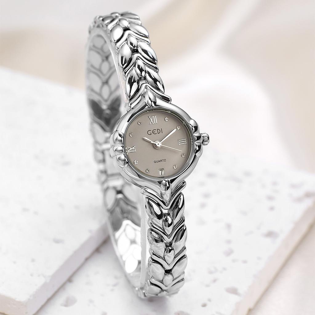 Exquisite And Compact Wheat Ear Bracelet Watch Niche Light Luxury High-End Sense Medieval Women'S Calendar Quartz Watch