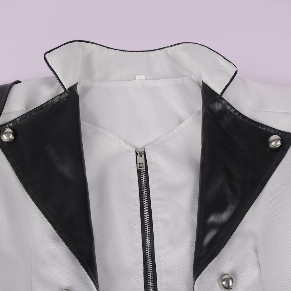 Halloween Medieval Revival Banquet Dress with Zipper & Slit