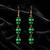 Dark Style Accessories 1 Pair Acrylic Halloween Earrings for Women Triple Skulls Drop Dangle Cosplay Party Jewelry Earrings Gothic Gifts Holiday
