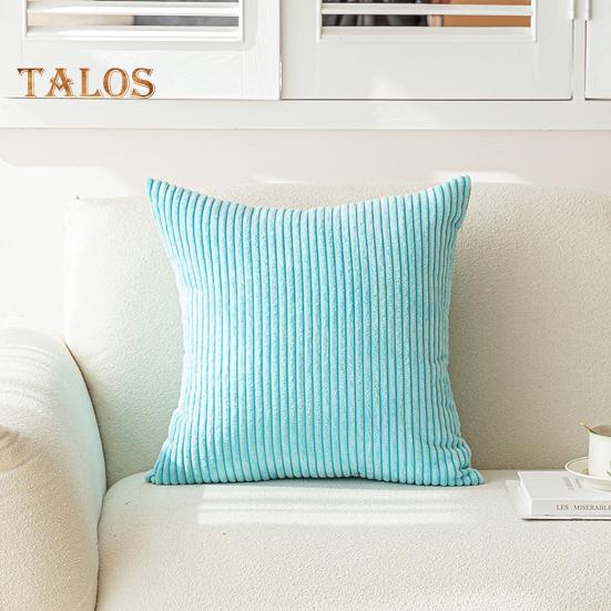 Plüsch-Kissenbezug, gestreifte Textur, einfarbig, Couch-Dekoration, Überwurf-Kissenbezug, Wohnzimmer, Schlafzimmer, Autositz-Kissenbezug