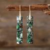 Luxury New High Quality Bohemian Natural Stone Geometric Earrings Earrings Light Luxury Xiyin, Popular Jewelry