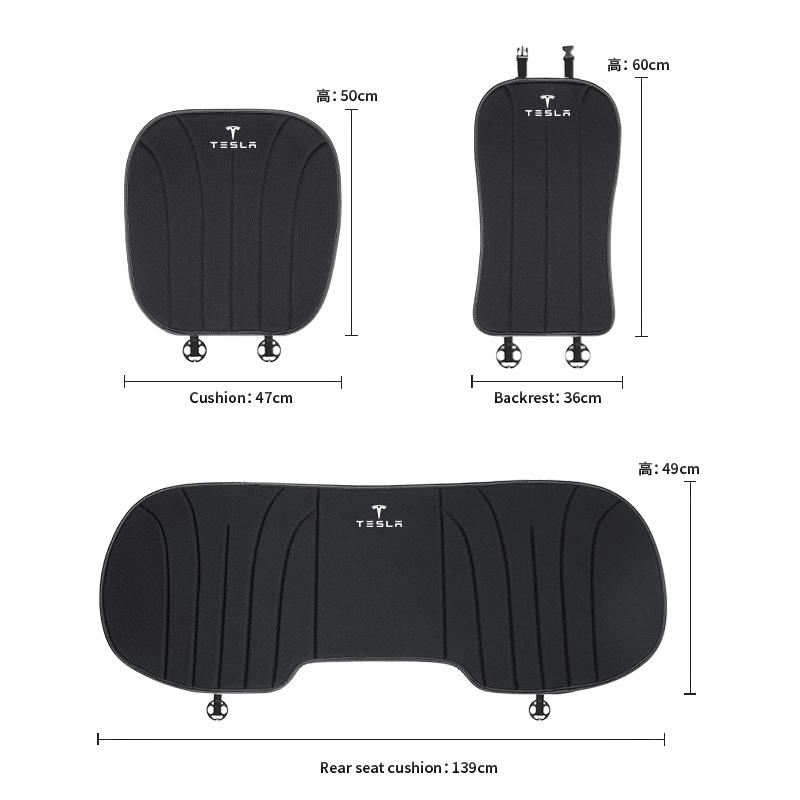 ANE1 Car Seat Cushions Anti Slip And Waterproof Seat Covers Interior Accessories For Tesla SpaceX Model 3 Y S X Y-Eur Highland