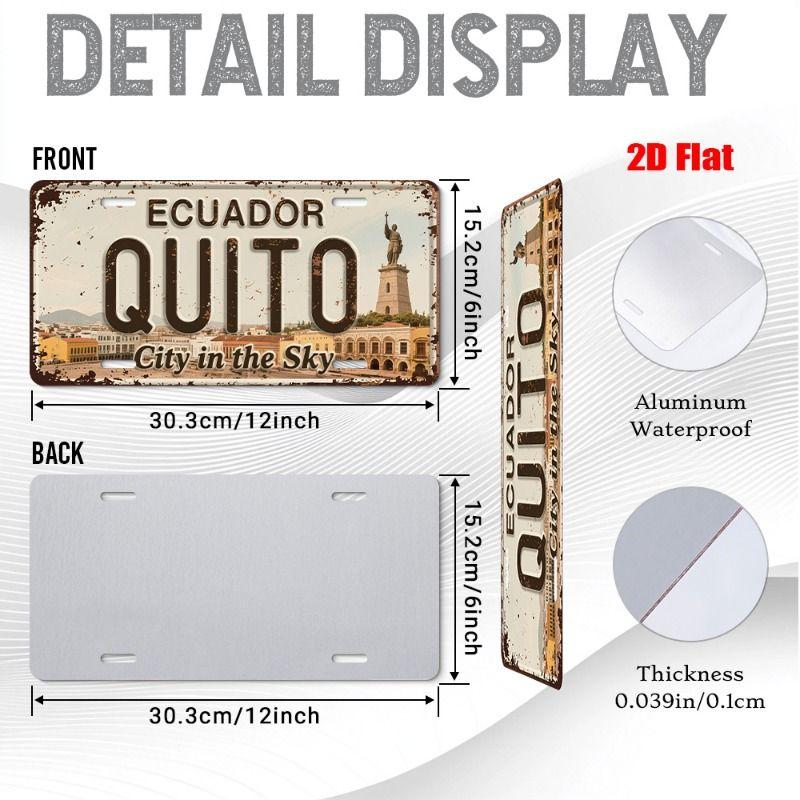 Urban City Theme Metal Tin Sign for Bar Garage Interior