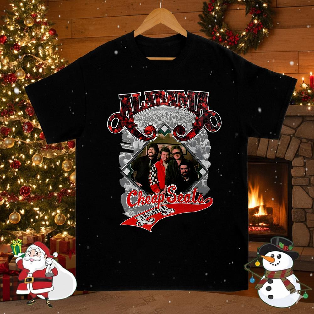 Christmas Alabama Black Color Full Size Shirt BL1809 Unisex T-Shirt XXXXL