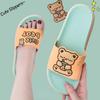 Fashion Sandals Flat Bathroom Anime Indoor Cartoon Slides Woman Slippers Shoes for Women Bedroom Cute Kawaii Platform Thick Casual Pvc W