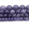 Lavendelvioletter Chalcedon Perlen Lose Perlen für DIY Schmuck- und Armbandherstellung