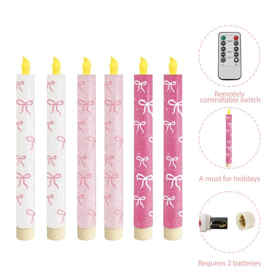 Electronic Candle Light Flameless LED Candles Battery Operated Safe Fire-Free Decorative Lights for Bedroom Living Room Wedding Party Home Decor