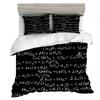 Mathematical Formula Duvet Cover Set King Queen Full Size Microfiber Bedding Set for Kids Teens Comforter Cover with Pillowcase