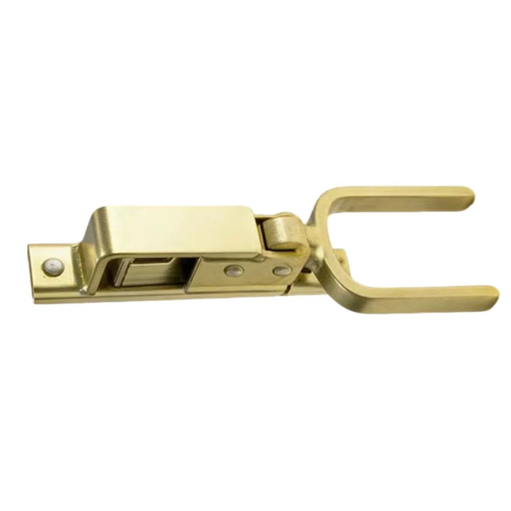 One-hand Operation Portable Immediate-locking Lock Sturdy Durable Automatic Spring Lock Gate Lock