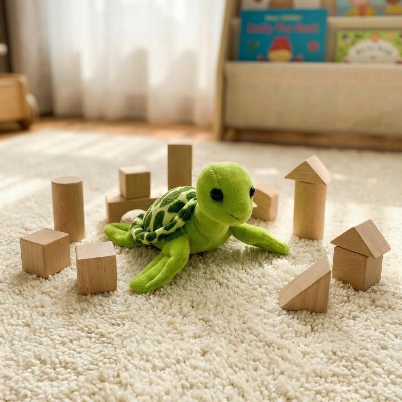 Plush Turtle Toy With Big Eyes For Kids Collectible Gift And Cuddle