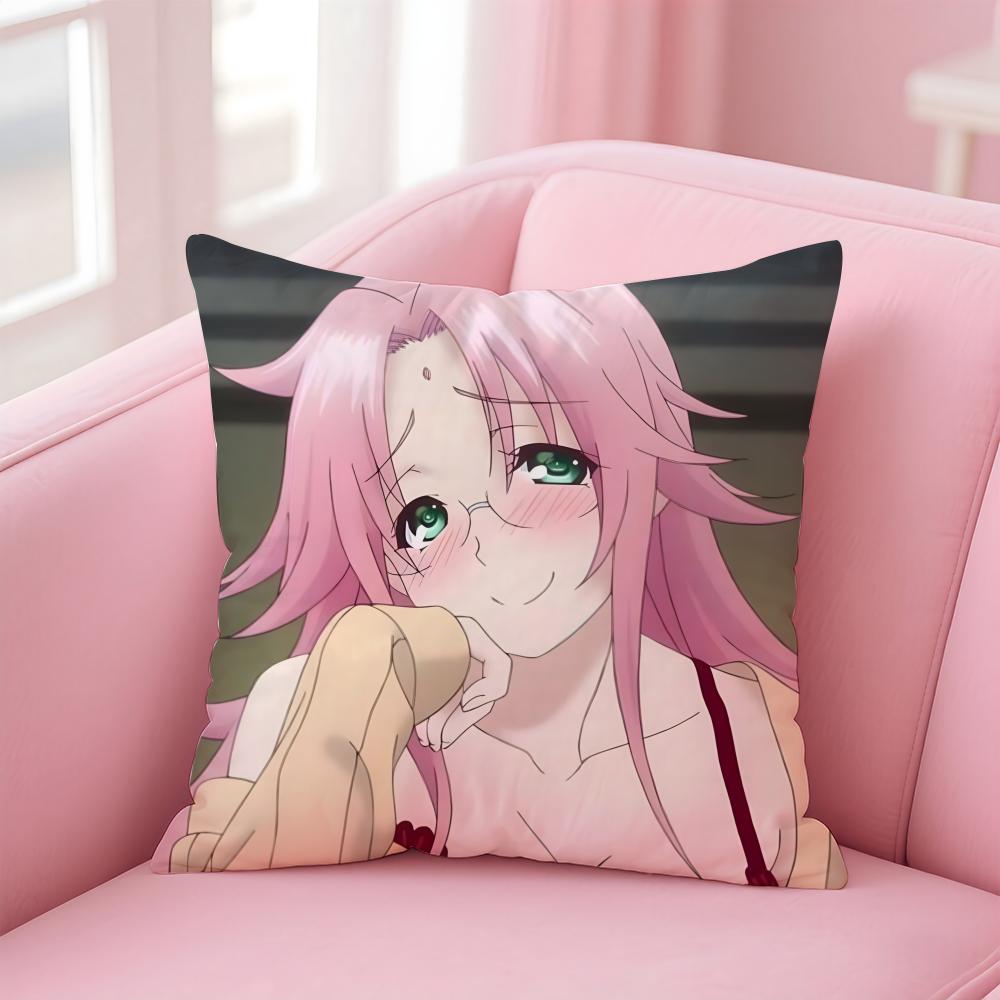 Yuuna And TheHaunted HotSpring Cushion Cover Comfortable Reversible Pillow Cover Ideal For Car Sofa Bedroom & Beyond
