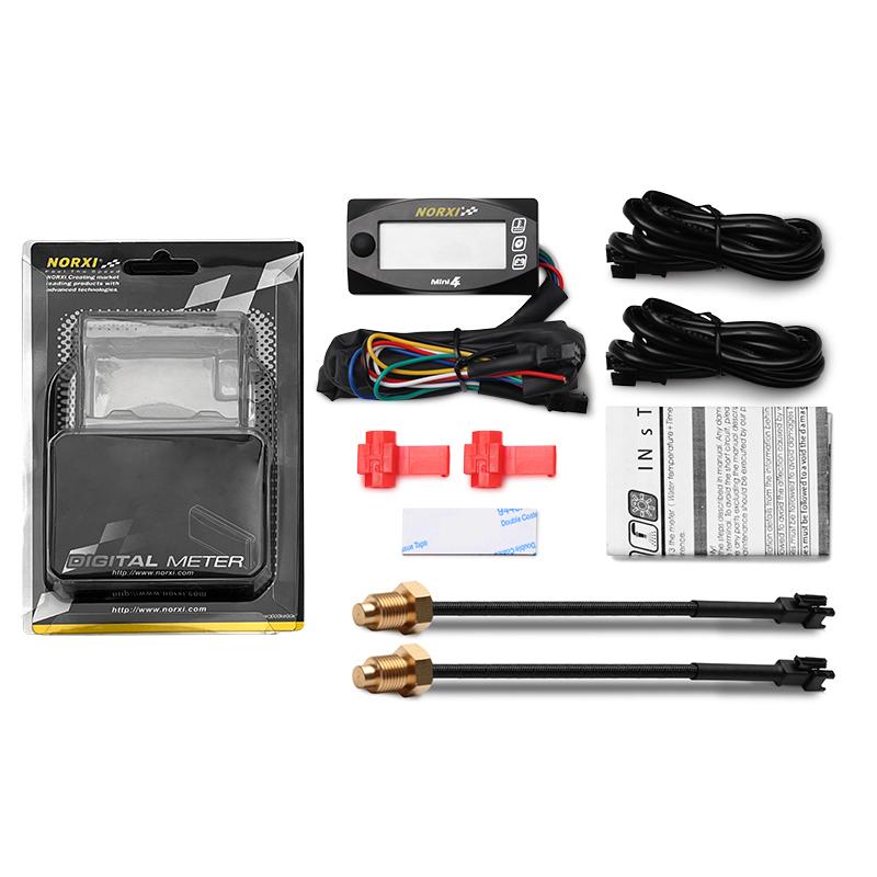 Mini 4 DUAL temp meter digital universal Water temperature Cylinder temperature Voltage Time Mini motors meter