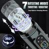 New LCD Automatic Male Mastubator Penis Pump With 7 Vibrating Rotating Thrusting & Licking Modes Pocket Pussy Sex Toys for Men
