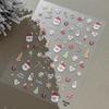 1 stk Bronzing Jule Snøfnugg Nail Art Klistremerke Søt Tegneserie Juletre Julenissen Manikyr Dekal DIY Nail Art Dekor