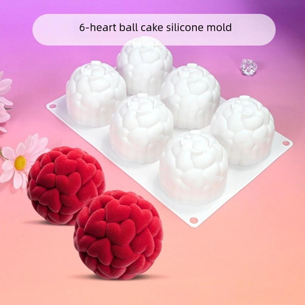 Heart Ball Shaped French Mousse Mold Heat Resistant Silicone Dessert Mould Handmade Pastries Bakewares Baking Accessories